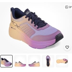 Skechers Women's Max Cushioning Pro Elite- Purple, Pink and Orange Sz 7 EUC